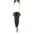 thumbnail image 1 of KVMeteor Women Long Puff Sleeve High Low Irregular Hem Casual Tops Blouse Asymmetrical Shirt Dress, 1 of 5