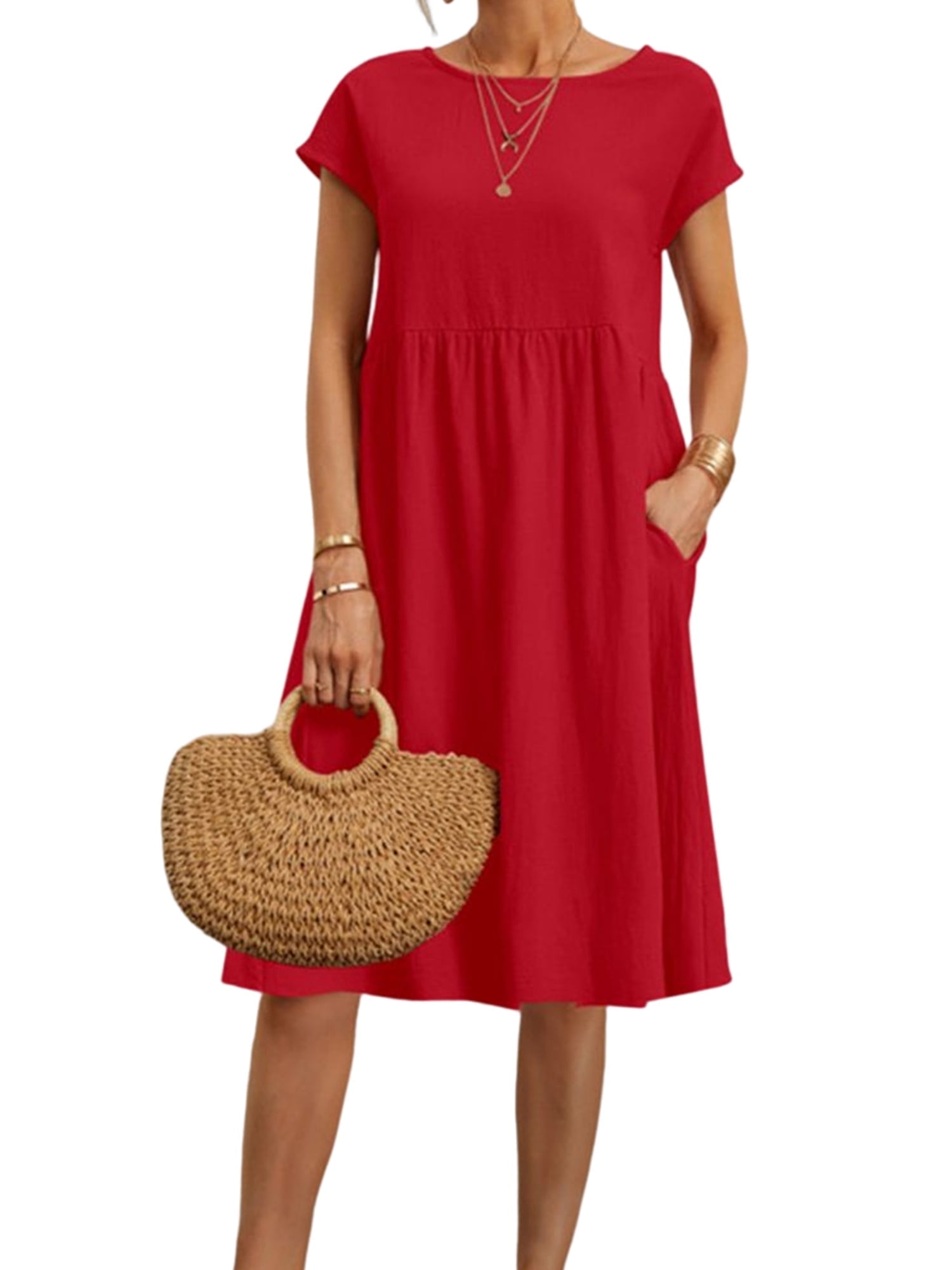Minimalist A Line Asymmetrical Neck Backless Casual Summer Skirt Short Women Dress  D1938 main image 1