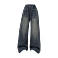 thumbnail image 1 of KVPLBQFD 4t Jeans Ripped Skinny Jeans Cargo Pants Girls Rain Pants Kids Size 12 Girls Clothes Girls 7/8 Clothes Size 14 Clothes, Navy 15-16 Years, 1 of 8