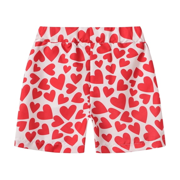 KVPLBQFD Athletic Shorts for Boys 10-12 Boys Basketball Shorts Size 14-16 Shorts Pack Toddler Soccer Shorts Children Clothes Boys 14/16 Boys Clothes, Red 6-7 Years