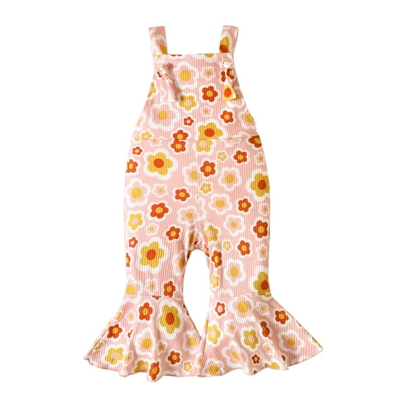 KVPLBQFD Baby Bunting Suit Toddler Baby Camo Onesies Baby Boy Girl Sleeveless Suspenders Floral Onesie Flared Pants Summer Cute Outfits Sundress of Holidays Festive Baby 6t Boys Clothes