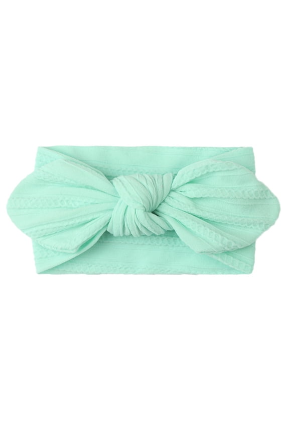 Baby Girl Bow Headbands Newborn Floral Embroidery Hairband Trendy Knotted Headwrap for Toddler Hair Accessories Infant Shower Gifts