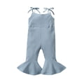 thumbnail image 1 of KVPLBQFD Baby Girl Jumpsuit Toddler Girls Ruffle Onesie Baby Girl Sleeveless Solid Ribbed Romper Suspenders Boy Clothes 12-18 Months Preppy Clothes For Girls 10-12 9-12 Month Boy Clothes Baby, 1 of 6
