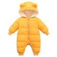 thumbnail image 1 of KVPLBQFD Baby Tracksuit Toddler Boy and Onesie for Boys Girl Long-sleeved Hooded down Cotton One-piece Crawling Suit with Extra Pile for 0 to 18 Months 5t Boy Clothes, 1 of 4