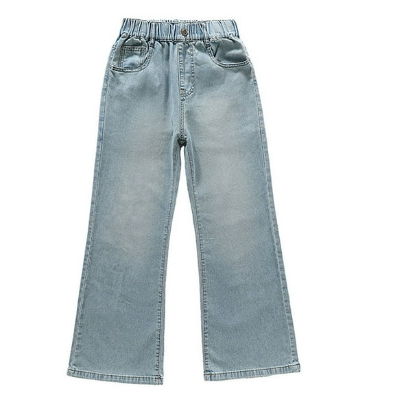KVPLBQFD Barrel Jeans Pants Baggy Boys White Pants Black Cargo Pants Girls Size 14 Clothes Teen Girls Clothing Boys Clothing Size 6 12-18 Month Girl, Blue 13-14 Years