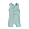 thumbnail image 1 of KVPLBQFD Boy Suit Set Baby Boys Onesie 3t Suspender Ribbed Button Pocket Romper Jumpsuit Outfits Stylish Baby Clothes for 3 Year Old Girls Clothes For 2 Year Old Boy 9 Month Baby Boy Clothes Girls, 1 of 3