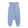 thumbnail image 1 of KVPLBQFD Boys Suit Size 6 Baby Little for Big Onesie Cotton Rompers Footless Pajamas Zipper Sleeveless Sleeper Jumpsuit Cotton Footless Baby Clothes Unisex, 1 of 3