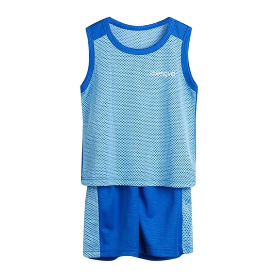 KVPLBQFD Boys Summer Clothes 2 Piece Sets Basketball Shirts Shorts Outfits for Kids Lightweight Basketball Team Uniform Toddlers Sports Clothes