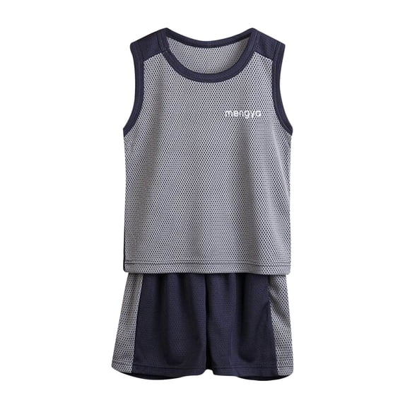 KVPLBQFD Boys Summer Clothes 2 Piece Sets Basketball Shirts Shorts Outfits for Kids Lightweight Basketball Team Uniform Toddlers Sports Clothes