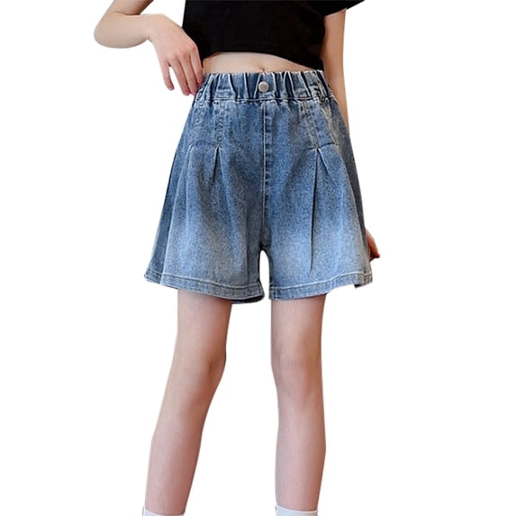 KVPLBQFD Butterfly Shorts Girl Shorts Girls Jean Shorts 10 Year Old Girl Clothes Girls Flare Jeans Camo Clothes Volleyball Shorts 14-16, Blue 10-11 Years