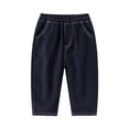thumbnail image 1 of KVPLBQFD Cargo Work Pants Para Mujer 0-3 Month Pants Boys School Pants Wide Leg Cargo Pants Baby Footed Pants Boy Newborn Clothes, Navy 18-24 Months, 1 of 4