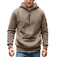 thumbnail image 1 of KVPLBQFD Casual Sweatshirt for Boys with Zip Pockets Fashion Half Zipped Long Sleeve Hoodies for Teens Sports Hooded Jacket Coat Kids Outdoor Clothes, 1 of 6