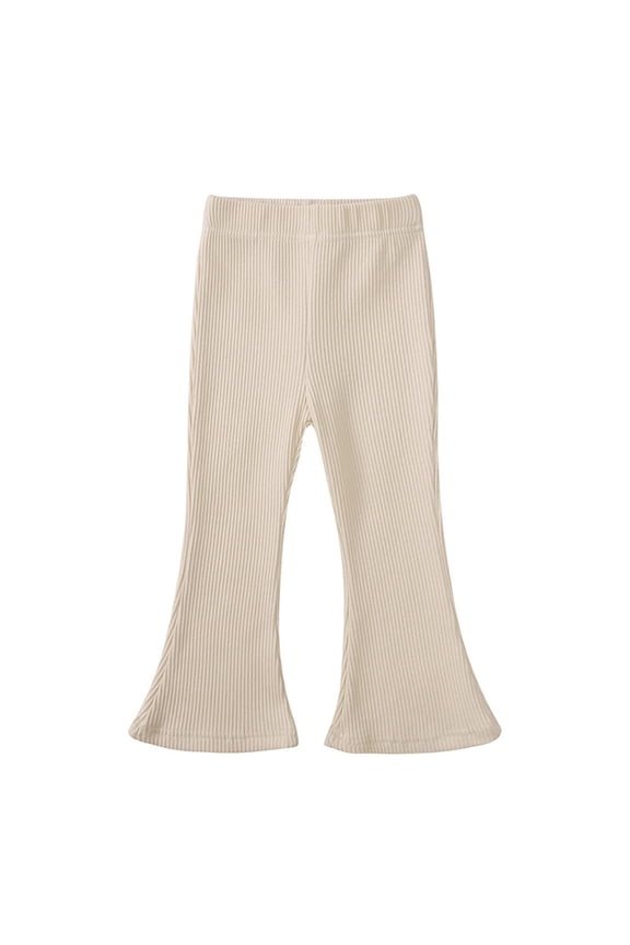 Comfy Pants Girls Pants Size 8 Jogger Pants Kick Flare Pants Cute Girls Clothes Pre Teen Clothes Toddler Clothes Girl, Beige 12-24 Months