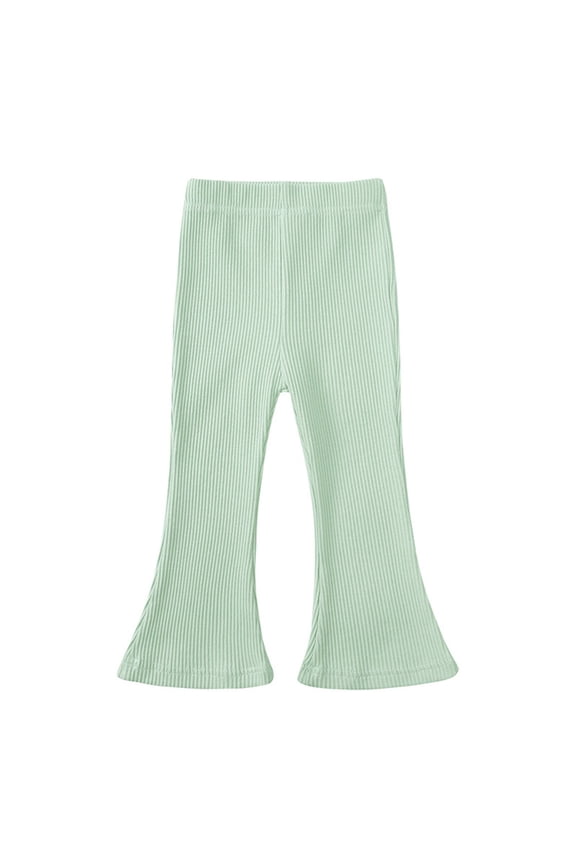 Comfy Pants Girls Pants Size 8 Jogger Pants Kick Flare Pants Cute Girls Clothes Pre Teen Clothes Toddler Clothes Girl, Green 2-3 Years