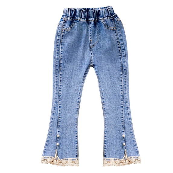 KVPLBQFD Distressed Jeans Low Waisted Jeans Cold Weather Running Pants Going Out Pants Clothes for Tweens 14-16 Girls Clothes Girls Size 14-16, 10-11 Years