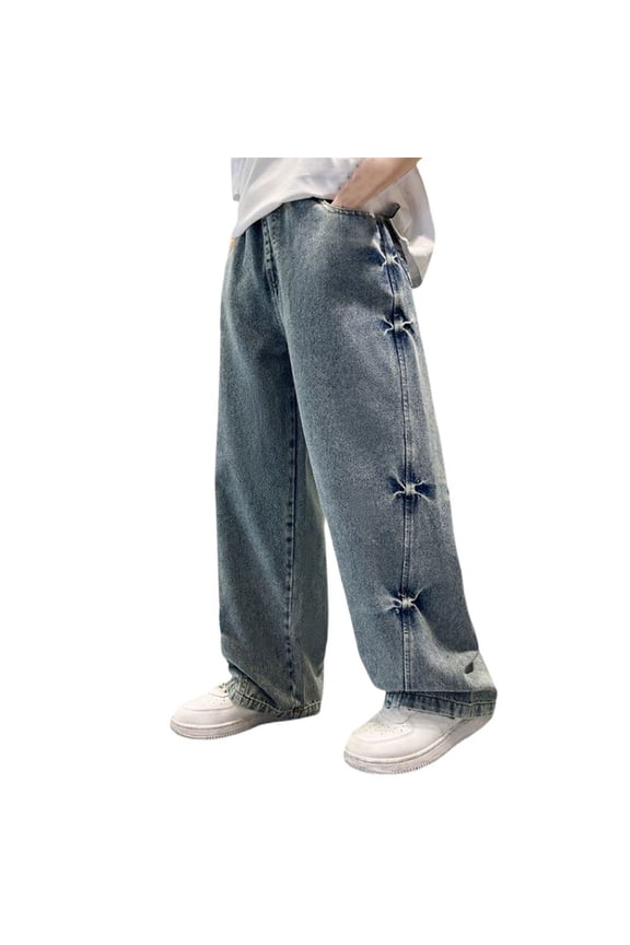 Flare Jeans Toddler Pants 3t Boy Pants Baby Boy Clothes 9-12 Months Cute Clothes for Kids Boys Size 10 Clothes Children Clothes Boys, Blue 7-8 Years
