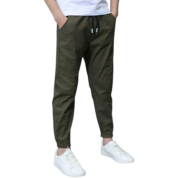 KVPLBQFD Football Pants Toddler Sweatpants Comfy Pants Size 6 Boys Pants Navy Uniform Pants Boys Size Pants Boy 3t Clothes, Green 5-6 Years