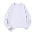 thumbnail image 1 of KVPLBQFD Girls Long Sleeve Crew Neck T-Shirt Soft Basic Tee Top Casual Layering Shirt for Baby Infant Toddler Kids Teen Tween Daily Wear, 1 of 5