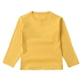 thumbnail image 1 of KVPLBQFD Girls Long Sleeve Tops Size 10-12 Girls Tops 8 Girls White T Shirt Baby Girl Clothes 2t Girls 4t Clothes 3t Girl Fall/winter Teenage Girl, Yellow 4-5 Years, 1 of 7