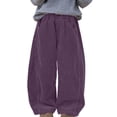 thumbnail image 1 of KVPLBQFD Girls Sweatpants Size 14-16 Cute Pants Grey Sweatpants Blue Pants Toddler Summer Clothes Little Girl Clothes Size 6-7 2 Year Old Girl, Purple 7-8 Years, 1 of 8