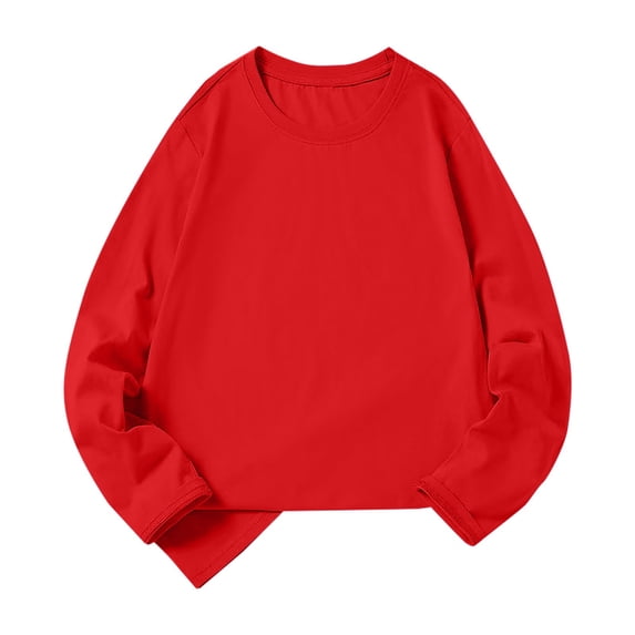 KVPLBQFD Girls Tees Girls' Tops Shirts for Teens Girls Size 18 Clothes for Baby Girl Size 9 Girls Clothes Infant Clothes Girls 0-3 Months Toddler, Red 9-10 Years
