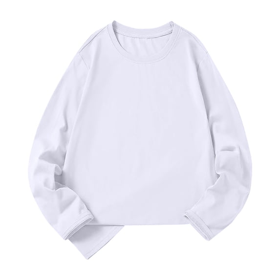KVPLBQFD Girls Tees Girls' Tops Shirts for Teens Girls Size 18 Clothes for Baby Girl Size 9 Girls Clothes Infant Clothes Girls 0-3 Months Toddler, White 18-24 Months