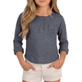 thumbnail image 1 of KVPLBQFD Girls Thermal Top Big Girls Tops Christmas Shirts for Girls 10-12 12-14 Girls Clothes Kids Clothes Girls Size 7-8 Girls Small Clothes Preppy, Navy 9-10 Years, 1 of 9