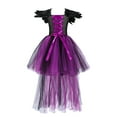 thumbnail image 1 of KVPLBQFD Halloween Black Dress Girls Long Sleeve Dress Black Costume Purple Princess Dress Basketball Clothes 4t Girls Clothes Boys Gifts Age 10-12, 6-7 Years, 1 of 5