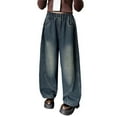 thumbnail image 1 of KVPLBQFD Jeans for Toddler Girls Boys Slim Fit Pants Grey Sweat Pants Boys 14-16 Sweatpants 3t Girls Clothes Baby Girl Clothing Boys Clothes Size 6, Dark Blue 12-13 Years, 1 of 8