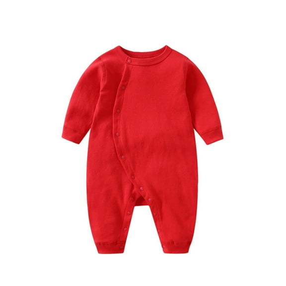 KVPLBQFD Kids Track Suits Boys Girl Boys Spring and Autumn Baby Solid Color Long Sleeve Offset Bodysuit Crawling Suit Black Baby Onesie 8 Year Old Girl Clothes