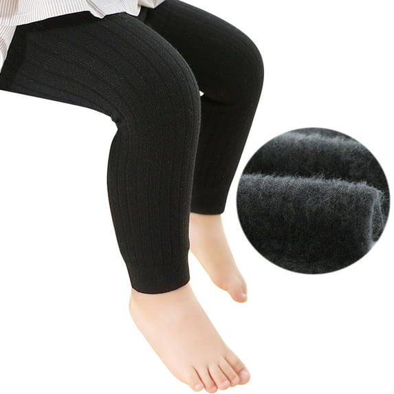 KVPLBQFD Navy Leggings for Girls Leggings 6-7 Plus Size Capri Leggings Pattern Tights Flesh Colored Fleece Lined Tights Girls Wide Leg Sweatpants, Black 0-3 Months