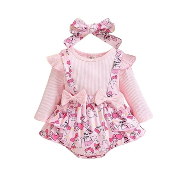 KVPLBQFD Onesie Halloween Baby Boy Christmas Outfits Girls Lounge Set Toddler Boy Outfits Boys Size 7 Clothes Boys Clothes Size 8 12 Month Baby, Pink 3-6 Months