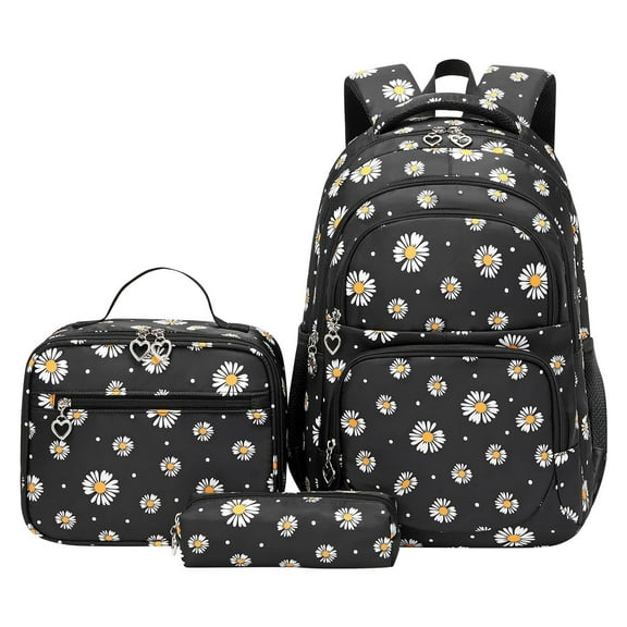 KVPLBQFD School Backpack Backpacks for Men Laptop Backpack for Women Small Backpack Travel Plain Black Backpack Travel Small Work Bag, Black One Size