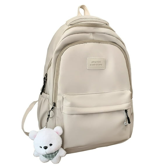 KVPLBQFD Sport Backpack Work Backpack for Men Backpacks for Cool Backpacks Sports Backpack Airport Backpack Women Bag for Books, White One Size