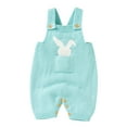 thumbnail image 1 of KVPLBQFD Sweatsuits for Girls 10-12 Baby Toddler Girl Onesies Knit Romper Cotton Sleeveless Strap Boy and Girl Bunny Pattern Sweater Clothes Baby Jumpsuit 18month Girl Clothes, 1 of 8