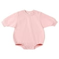 thumbnail image 1 of KVPLBQFD Toddler Girl Sweat Suit Toddler Onesie Solid Outfits Girls and Boys Sweatshirt Tops Romper Cute Clothes Baby Boy Clothes 0-3 Months Gifts For 18 Month Old Boy, 1 of 4