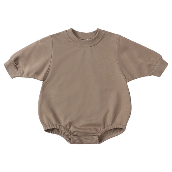 KVPLBQFD Toddler Girl Sweat Suit Toddler Onesie Solid Outfits Girls and Boys Sweatshirt Tops Romper Cute Clothes Baby Boy Clothes 0-3 Months Gifts For 18 Month Old Boy