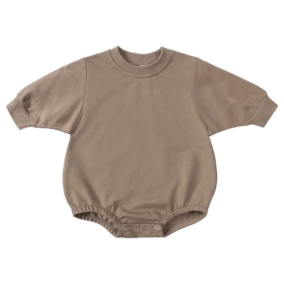 KVPLBQFD Toddler Girl Sweat Suit Toddler Onesie Solid Outfits Girls and Boys Sweatshirt Tops Romper Cute Clothes Baby Boy Clothes 0-3 Months Gifts For 18 Month Old Boy
