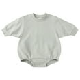 thumbnail image 1 of KVPLBQFD Toddler Girl Sweat Suit Toddler Onesie Solid Outfits Girls and Boys Sweatshirt Tops Romper Cute Clothes Baby Boy Clothes 0-3 Months Gifts For 18 Month Old Boy, 1 of 4