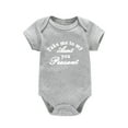 thumbnail image 1 of KVPLBQFD Toddler Girls Sweatsuit Boys and Girls Short Sleeve Letter Print Romper Bodysuit for Children Comfortable Kids' Wear Baby Onesies 0-3 Months Boy Clothes, 1 of 4