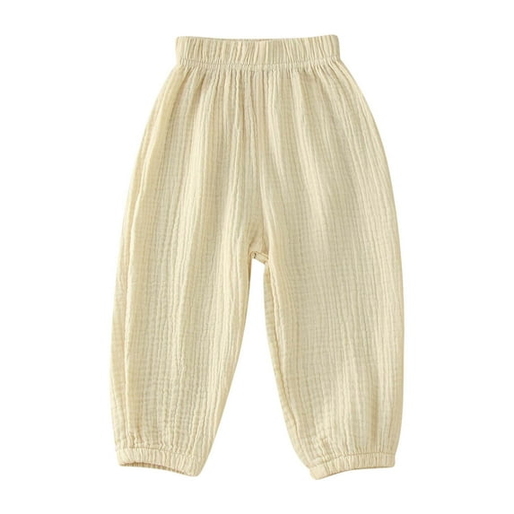KVPLBQFD Training Pants Baggy Pants 2t Pants Toddler Training Cute Clothes for Teens Infant Girls Clothes Kids 10-12, Beige 12-18 Months