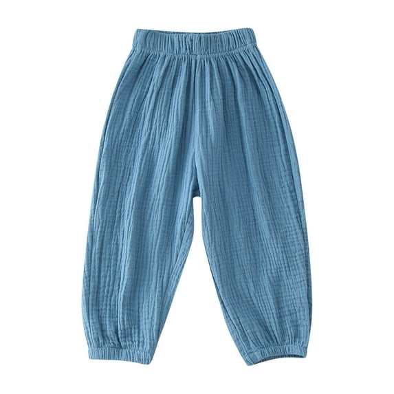 KVPLBQFD Training Pants Baggy Pants 2t Pants Toddler Training Cute Clothes for Teens Infant Girls Clothes Kids 10-12, Blue 3-4 Years