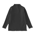 thumbnail image 1 of KVPLBQFD White Blouse Girls White Tops Long Sleeve Shirts for Teens Toddler Clothes 2 Year Old Girl Clothes Western Toddler Girl 2t Girl 4 Toddler, Black 5-6 Years, 1 of 5