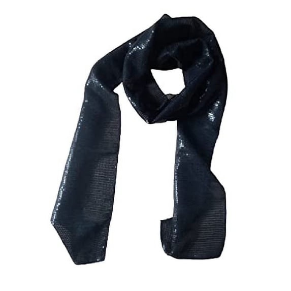 KVR Fashion Party Dance Vintage Sparkle Long Sequin Polyester Net Scarf Cum Waist Belt