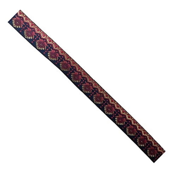 KVR Nylon Polyester Multicolor Silk Woven Embroidery Braid Wedding and Party Lace Ribbon