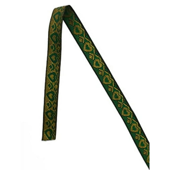 KVR Nylon Polyester Multicolor Silk Woven Embroidery Braid Wedding and Party Lace Ribbon