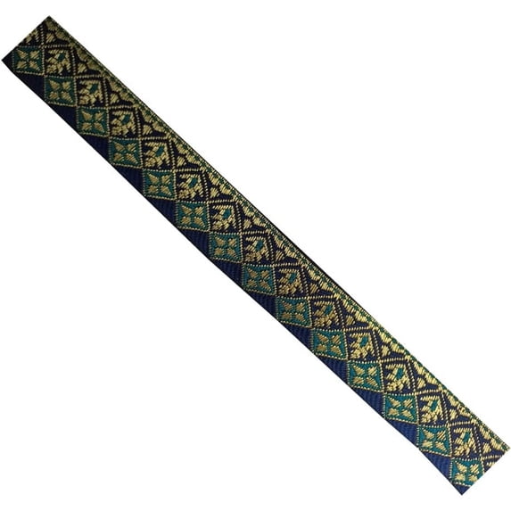KVR Nylon Polyester Multicolor Silk Woven Embroidery Braid Wedding and Party Lace Ribbon