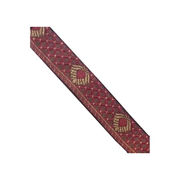KVR Nylon Polyester Multicolor Silk Woven Embroidery Braid Wedding and Party Lace Ribbon