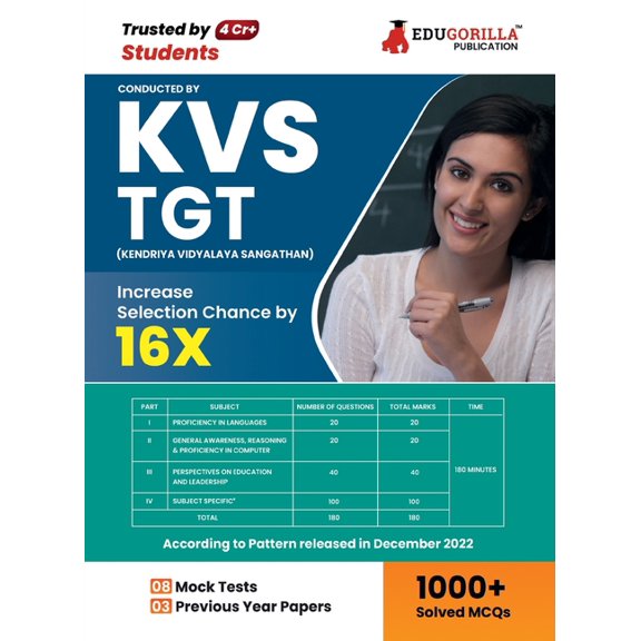 KVS TGT Book 2023: Trained Graduate Teacher (English Edition) - 8 Mock Tests and 3 Previous Year Papers (1000 Solved Que, (Paperback)