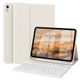 thumbnail image 1 of KVTVOU Keyboard Case for iPad A16 11 inch 2025 / 10th Generation 10.9 inch 2022, Detachable Wireless Keyboard Cover with Pencil Holder for iPad 11/10th Gen,  White, 1 of 8